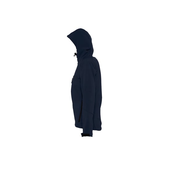 SOLS Womens/Ladies Replay Hooded Soft Shell Jacket (atmungsaktiv, winddicht und wasserabweisend) (French Navy) - Image 3