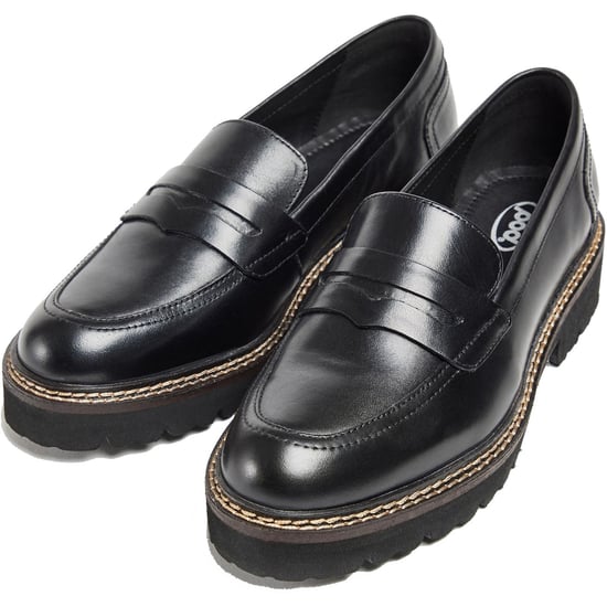 Pod Kenny Leder Damen Schwarz Loafers - Image 6