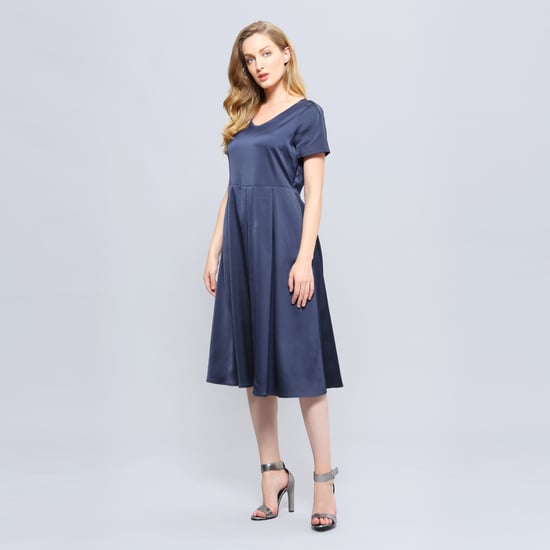 Skater-Satin-Kleid - Image 3