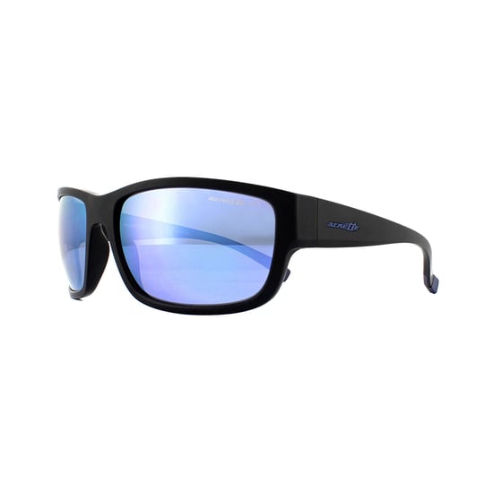 Arnette Sonnenbrille Bushwick 4256 01/22 Matt Schwarz Dunkel Grau Spiegel Wasser - Image 2