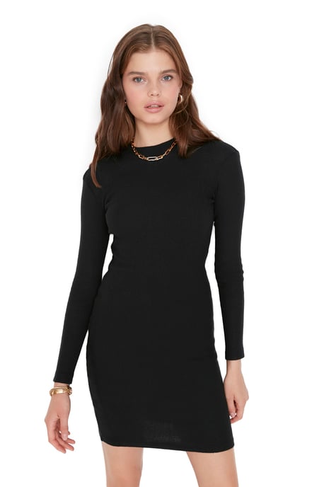 Trendyol Femmes  Collier de chien Corps conique mini Robe - Image 1