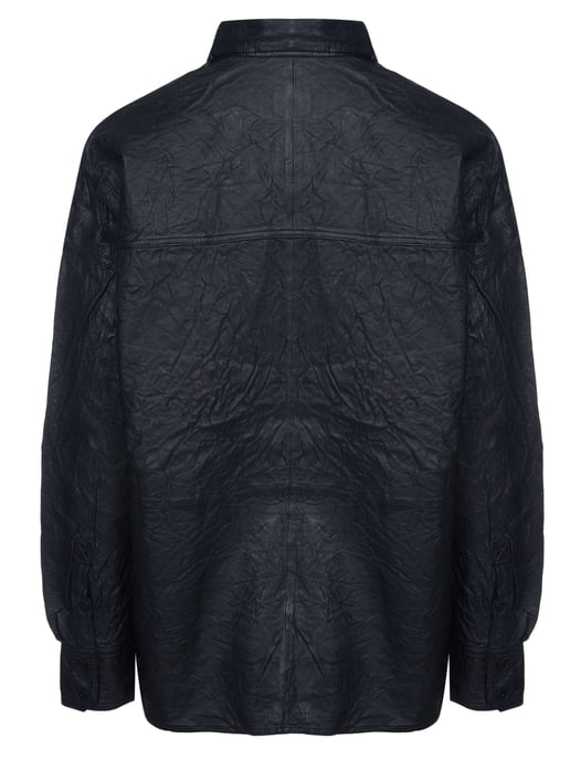 Zadig & Voltaire Bluse Tamara Cuir Froisse Schwarz - Image 2