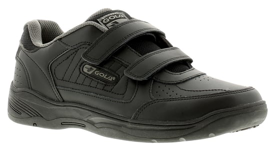 Gola Belmont touch fastening Wide Fit Mens Leather Trainers Black