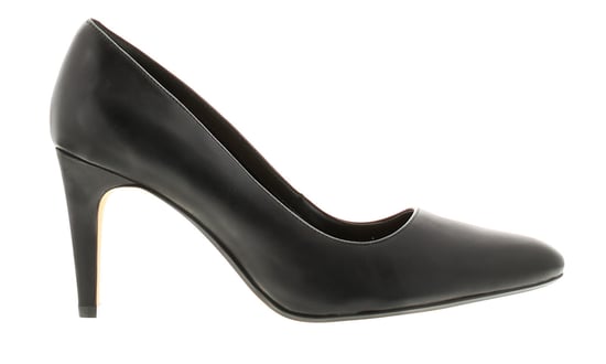 Clarks Laina Rae Leder Damenschuhe Absatzschuhe Schwarz - Image 2