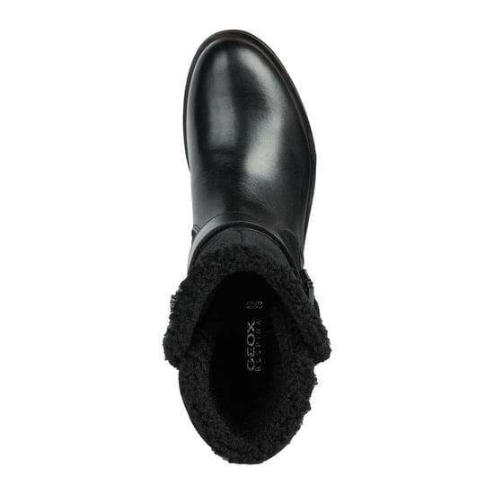 Geox D Rawelle B ABX A Rindsleder Damenstiefel In Schwarz - Image 5