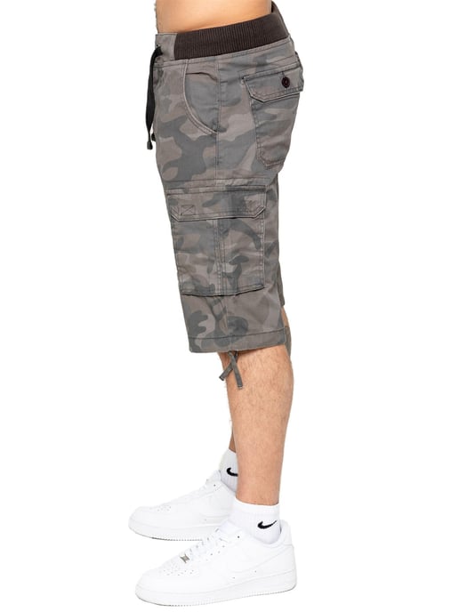 Enzo | Herren Cargo Combat Camo Shorts - Image 2