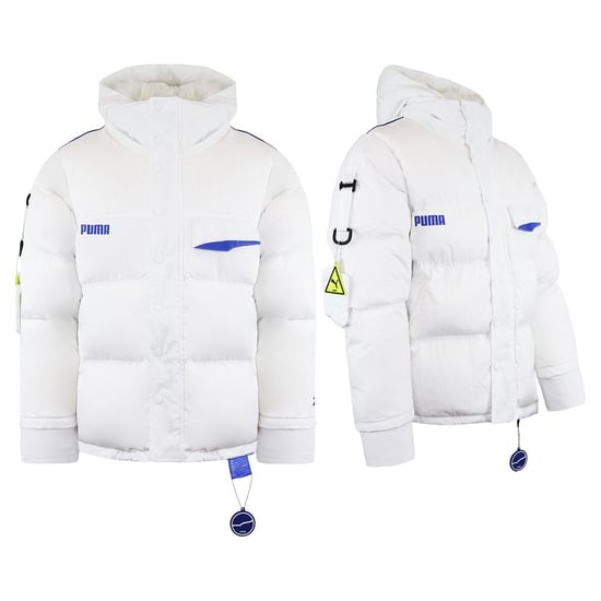 Puma x Ader Error Langarm-Puffermantel mit Reißverschluss in Weiß für Herren - Image 3
