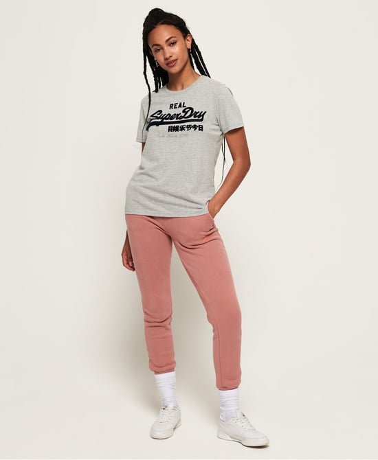 SUPERDRY Vintage Logo Flock Script T-Shirt