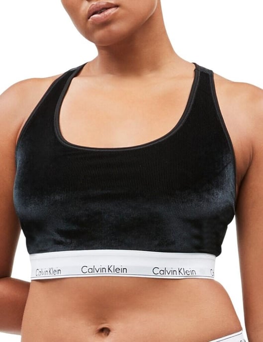 Calvin Klein Modern Cotton Velvet Unlined Bralette