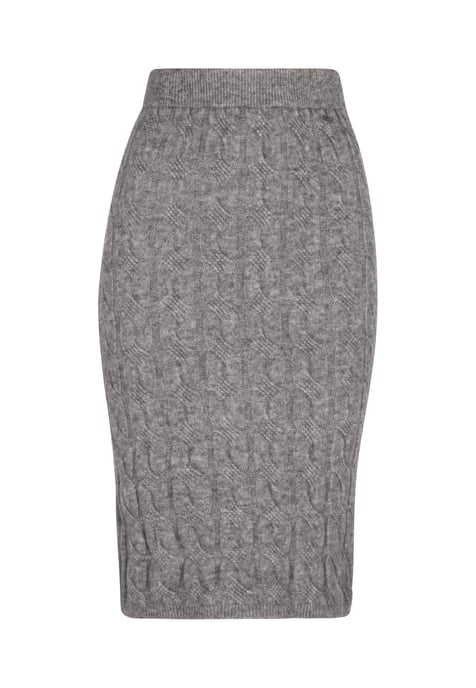 Dreimaster Rock Damen Grau Melange - Image 1