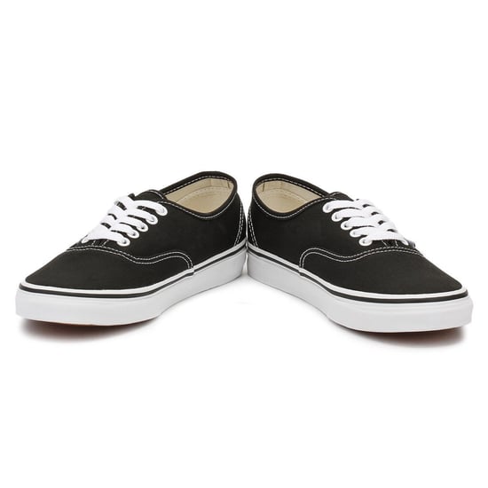 Vans Authentic Unisex Schwarz Weiß Canvas Vulcanised Skate Turnschuhe - Image 5