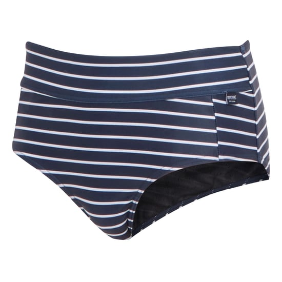 Regatta Womens/Ladies Paloma Striped Swim Briefs (Navy/White)