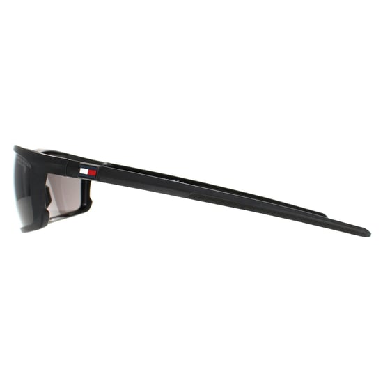 Tommy Hilfiger Rectangle Mens Matte Black Grey Polarised  TH 1914/S
