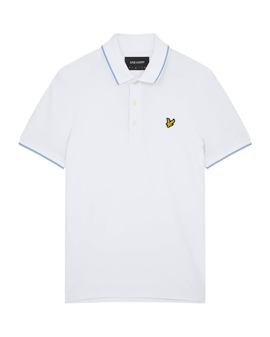 Lyle & Scott Tipped Polo Shirt in White