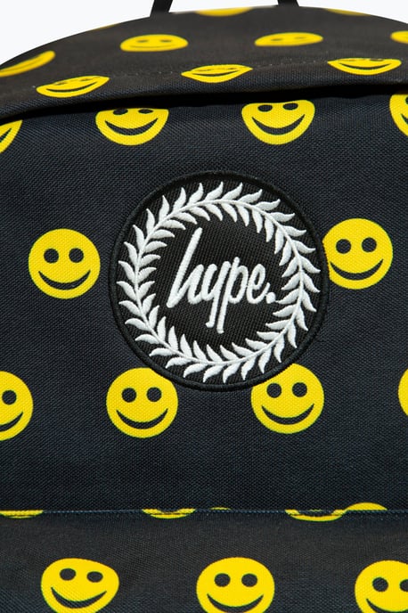 Hype Unisex Ikonischer Lächeln Schwarzer Rucksack für die Schule - Image 5