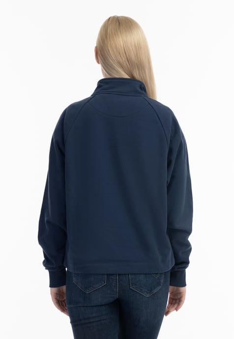 Dreimaster Sweatshirt-Troyer Damen Marine - Image 4