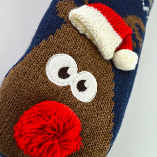 Herren Thermo Rudolph Weihnachtsfleece gefütterte Hausschuhe Winter Socken - Image 4