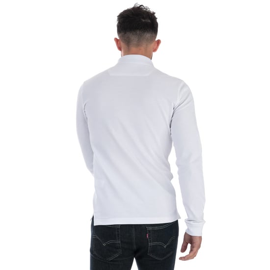 Men's Diesel T-Kalar Long A Rags Polo in White