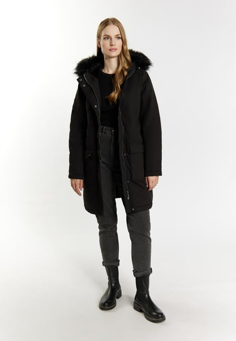 Dreimaster Winterparka Damen Schwarz - Image 2