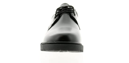 New Mens/Gents Black Lace Up School Shoes With Thick Soles. Wide Fit.