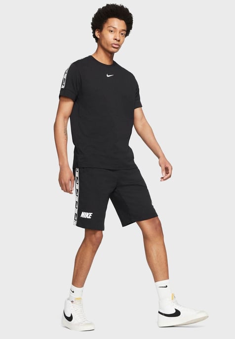 Nike NSW Repeat Herren Fleece-Shorts Schwarz - Image 6
