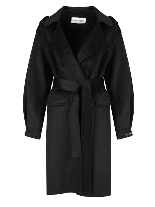 Silvian Heach Coat Woman's Black