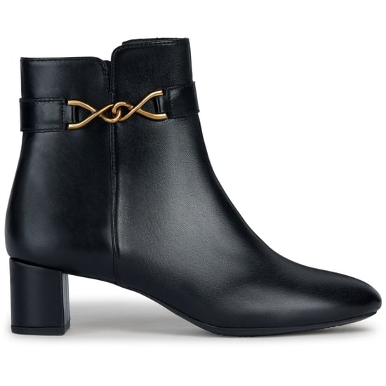 Geox D Pheby Leder Damen Schwarz Stiefel - Image 4