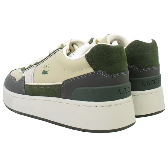 Lacoste Ace Clip 0822 2 SMA Herren Khaki Sneakers - Image 3