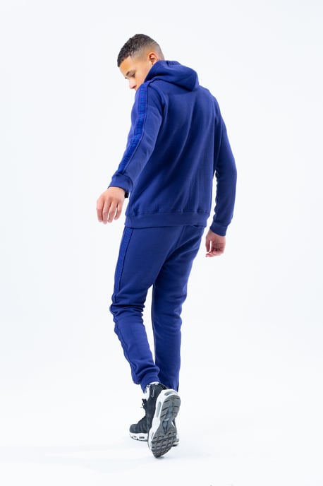 Hype Navy Tonal Tape Script Logo Kids Pullover Hoodie
