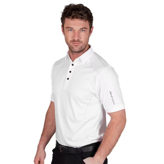 Island Green - Poloshirt Abgesteppt für Herren - Emblem (Weiß) - Image 3