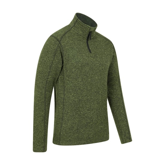 Mountain Warehouse - "Idris II" Fleece-Oberteil mit halbem Reißverschluss für Herren (Dunkel-Khaki) - Image 3