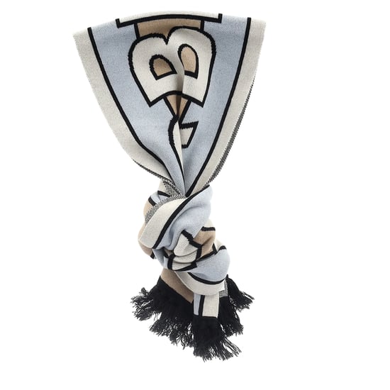 Burberry Intarsien-Logo-Schal aus mehrfarbiger Wolle - Image 2