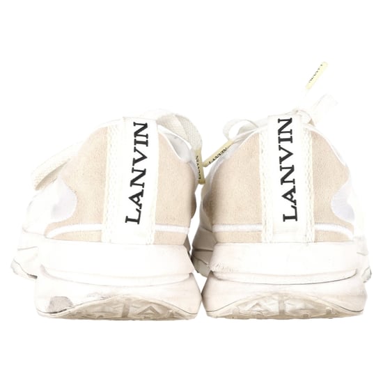 Lanvin L-I Schnürsneaker aus weißem Mesh - Image 5
