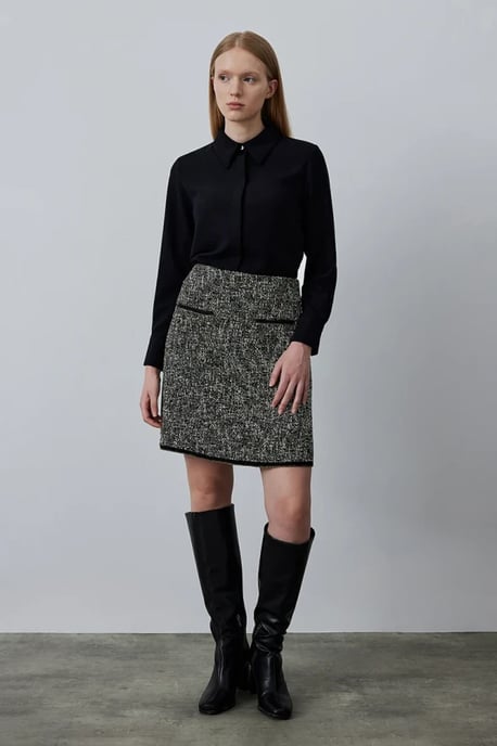 Tweed Mini Skirt - Image 1