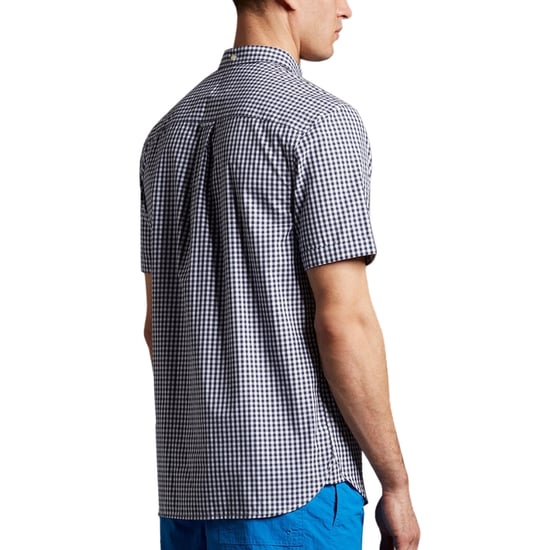 Lyle & Scott Kurzarm-Gringham-Hemd in Marineblau - Image 2