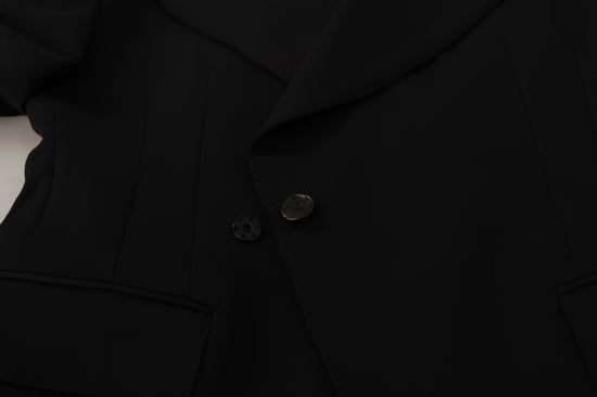 Dolce & Gabbana Schwarze Wolle Einreiher Herren Blazer - Image 6