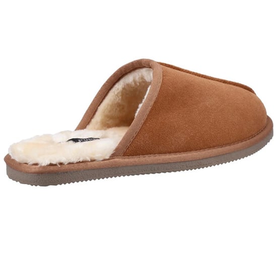 Hush Puppies Herren Coady Wildleder Hausschuhe (Tan) - Image 2