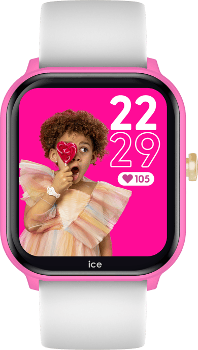 Ice Watch Ice Smart Junior 2.0 - Auffälliges Pink - Weiße Mädchen Uhr 022798 - Image 1
