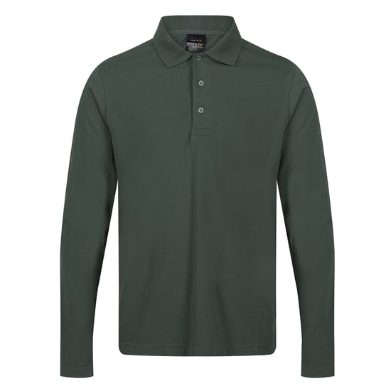 Regatta Mens Pro Long-Sleeved Polo Shirt (Dark Green)