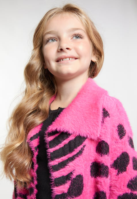 Mymo Strickcardigan Mädchen Rosa - Image 5