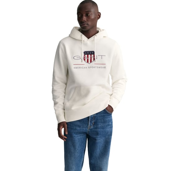 Gant Regular Archive Shield Hoodie Sweatshirt - Image 2
