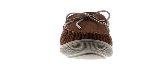 Hush Puppies ace leather mens full slippers chocolate