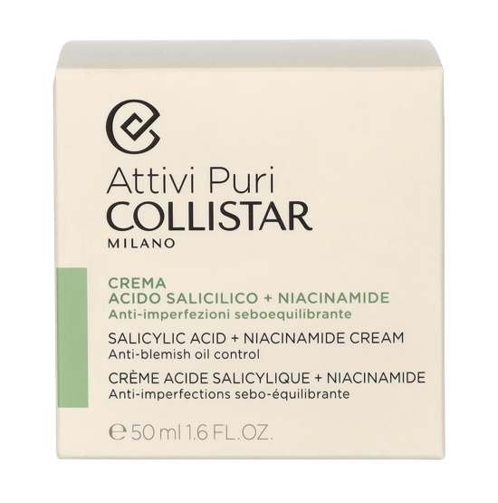 Collistar Attivi Puri Salicylic Acid + Niacinamide Cream. - Image 2