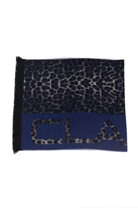 Cavalli Class Herren Blau Wolle Schal - Image 1