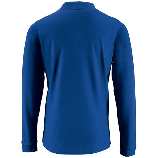 SOLS Mens Perfect Langarm-Pique-Poloshirt (Königsblau) - Image 2