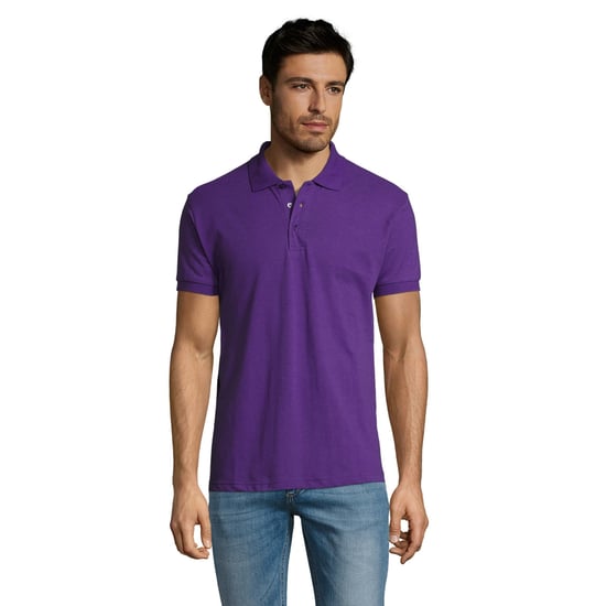 SOLs Mens Prime Pique Plain Kurzarm-Poloshirt (dunkelviolett) - Image 4