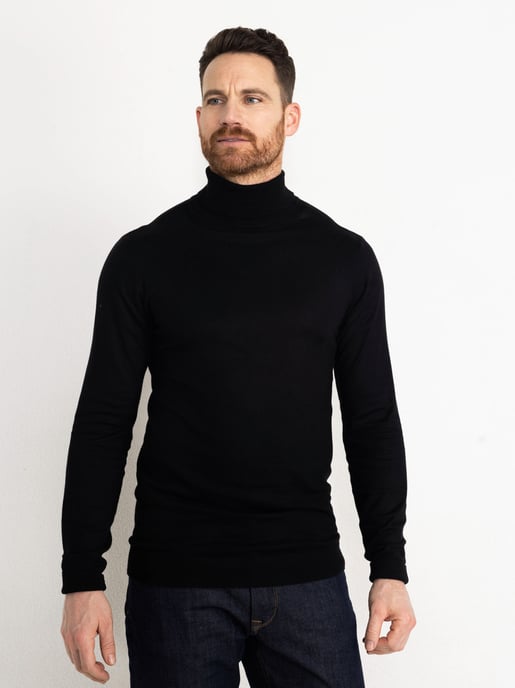 Petrol Industries - Essential Rollkragenpullover Männer - Schwarz - Image 3