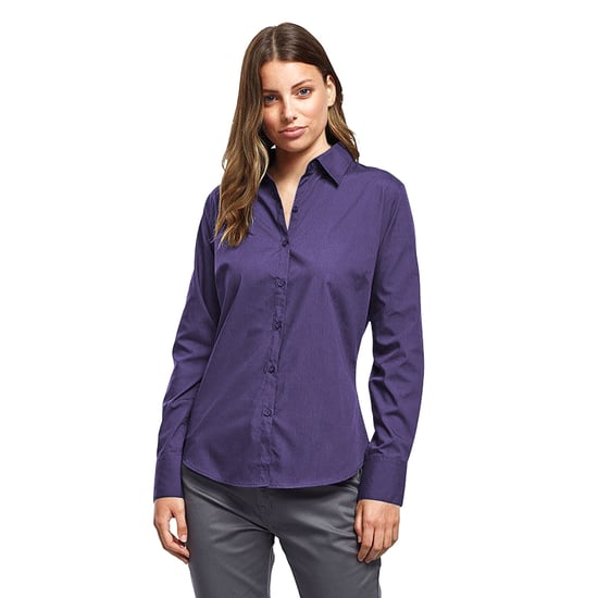 Premier - Bluse für Damen Langärmlig (Violett) - Image 3