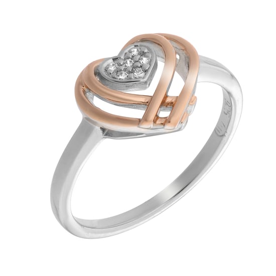 Orphelia Damen-Ring Sterling-Silber 925 – Silber/Rosé zr-7368/RG - Image 1