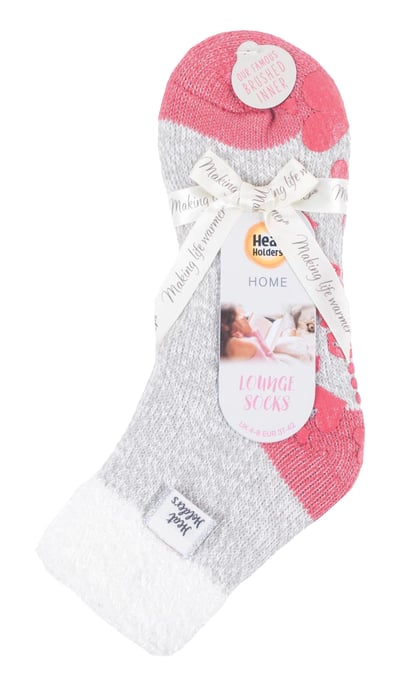Heat Holders Kuschelige, flauschige Bettsocken für Damen mit Federoberteil - Image 2